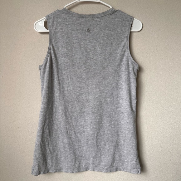Lululemon Gray All Yours Workout Tank Top - Picture 2 of 3